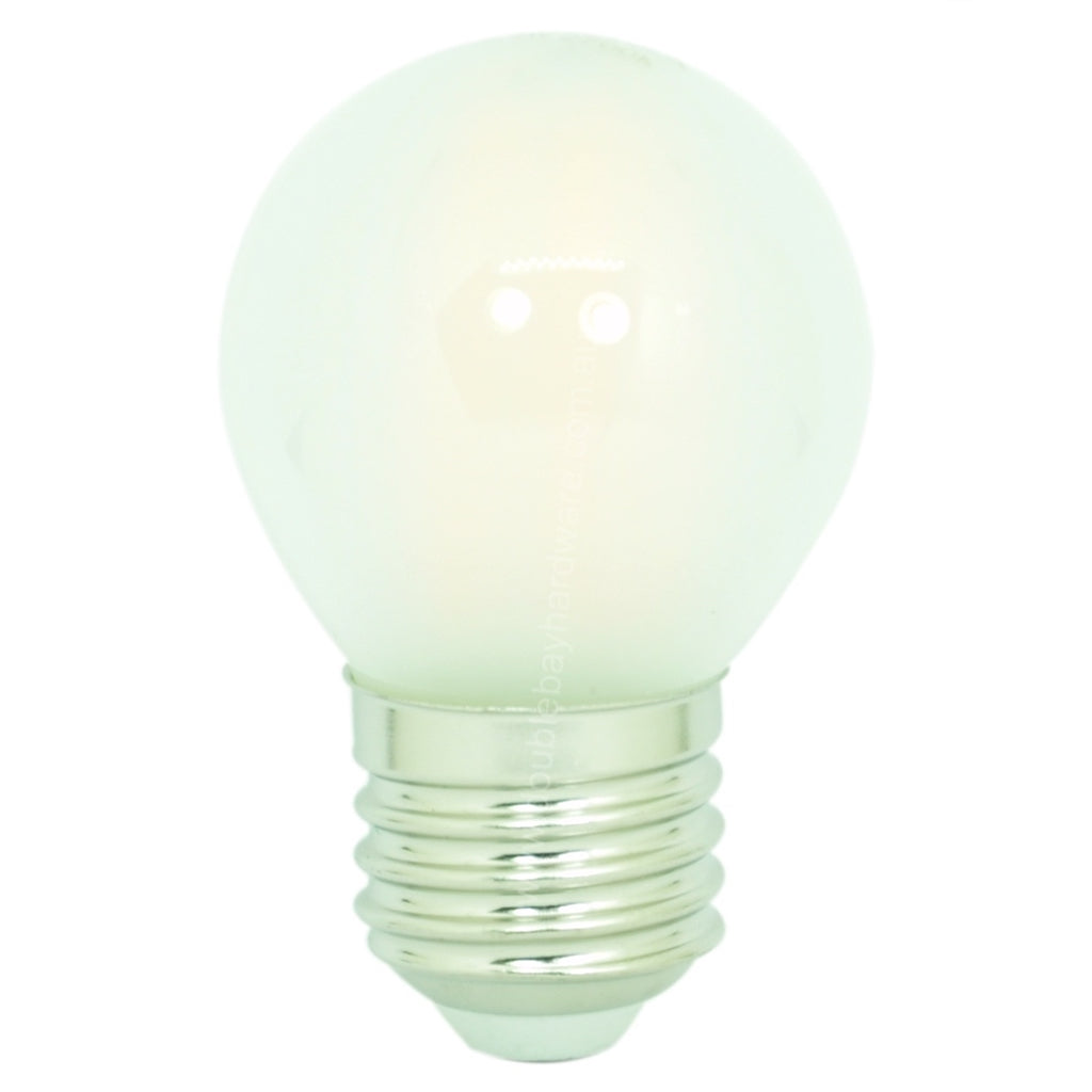 Led bulb e27 400 deals lumen globe opal white