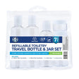 1st Care Refillable Toiletry Travel Bottle Jar Set 7Pcs 276974