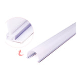 Door Finger Guard 20x120cm White Frosted Silicon For 180° Open Door