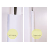 Door Finger Guard 20x120cm White Frosted Silicon For 180° Open Door