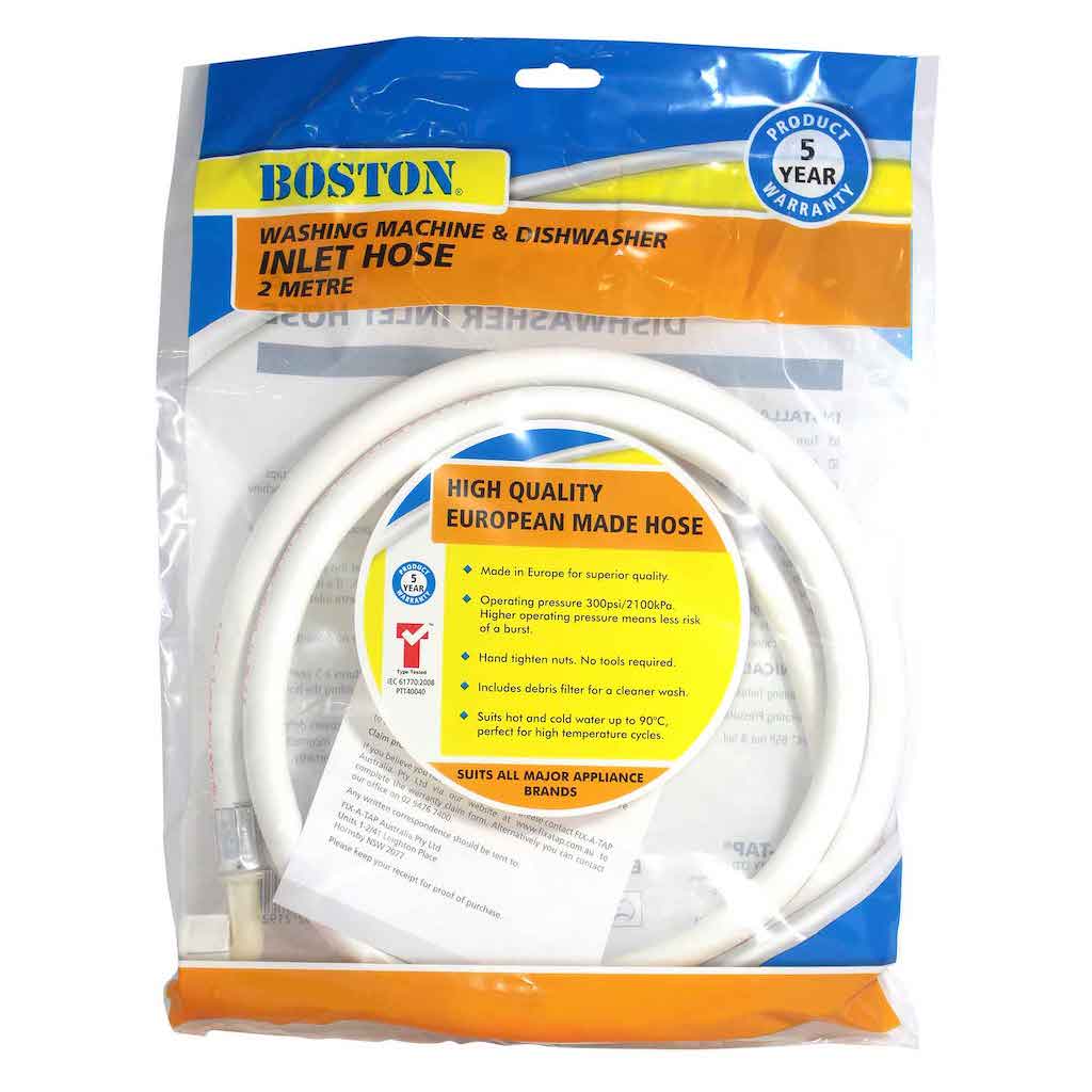 BOSTON Washing Machine & Dishwasher Inlet Hose 2 Metres 219220