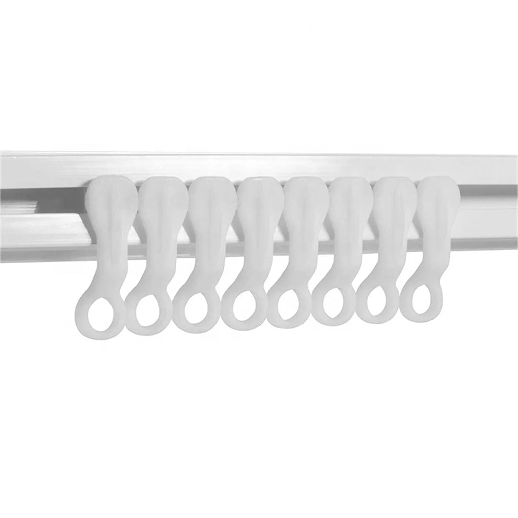 Curtain Pulley Glider For Curtain Track Plastic White 10Pcs