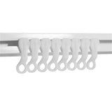 Curtain Pulley Glider For Curtain Track Plastic White 10Pcs