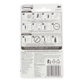 3M Command Damage-Free Hanging Small Hooks 2 Hooks 4 Strips 450g 17002ANZ