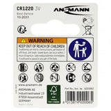 ANSMANN Lithium Coin Cell Battery 3V 36mAh CR1220