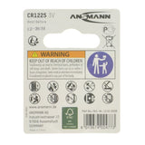 ANSMANN Lithium Coin Cell Battery 3V 50mAh CR1225