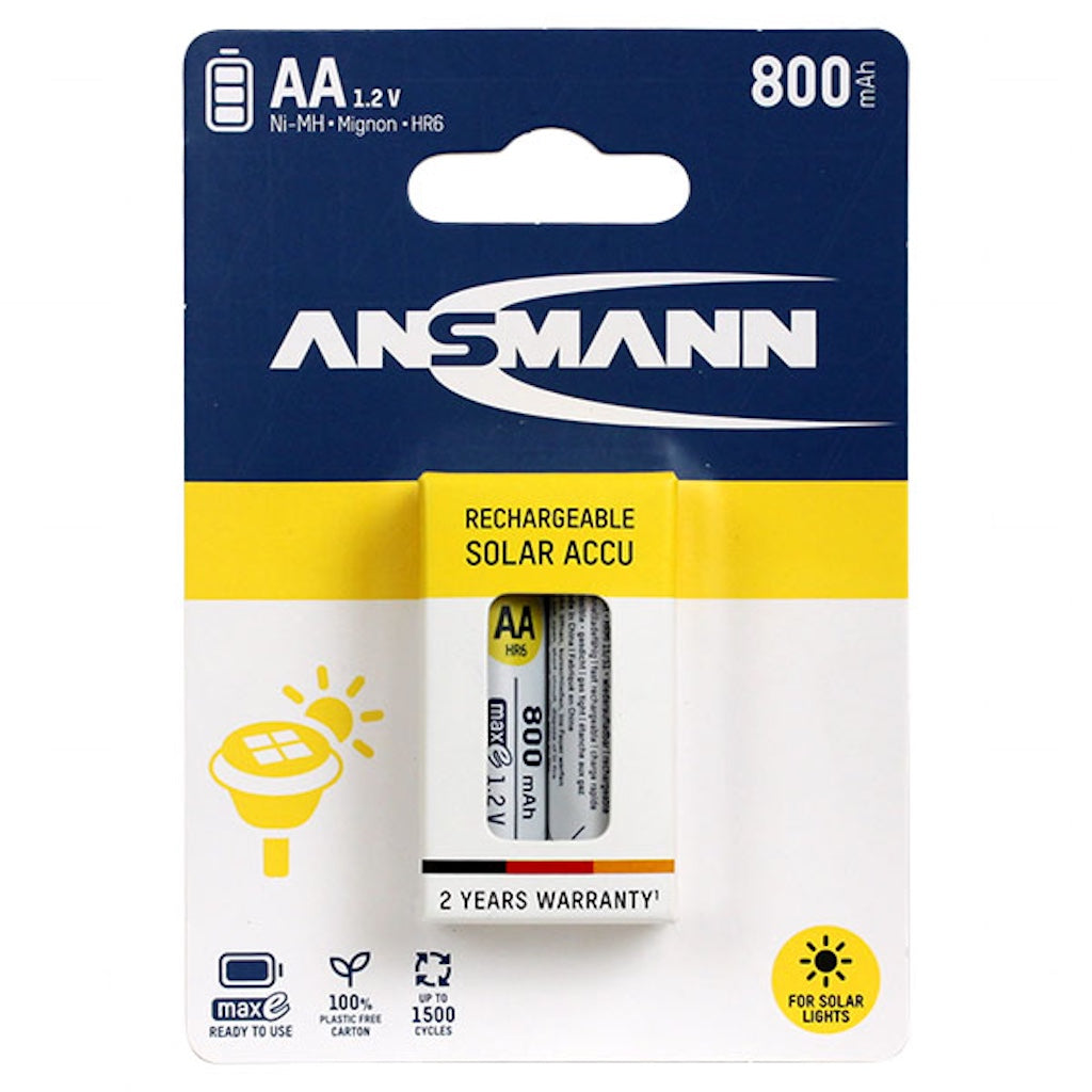 ANSMANN NiMH Rechargeable Battery 1.2V 800mAh AA LR6