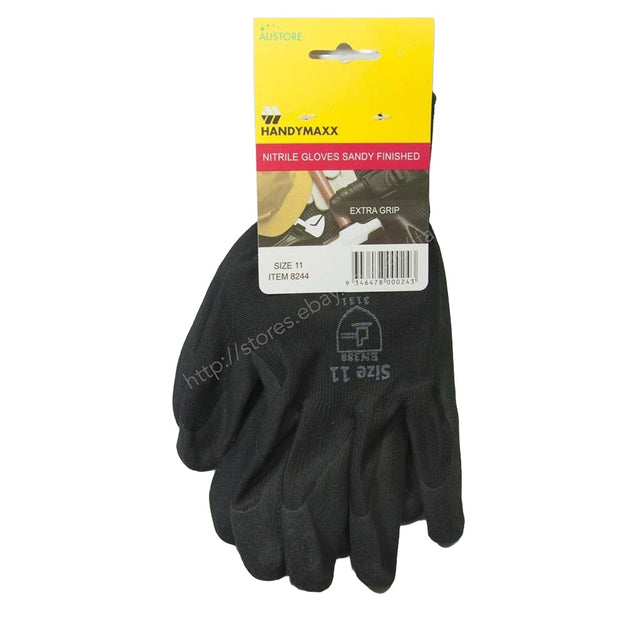 AUSTORE Nitrile Gloves Sandy Finished Size 11 8244