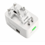 All in One Universal International Travel Adapter With 2 USB Ports