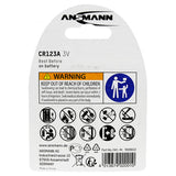 Ansmann Lithium Battery 3V 1.5Ah CR123A