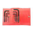 BONDHUS 10 Piece Metric Hex Key Wallet Set T00009