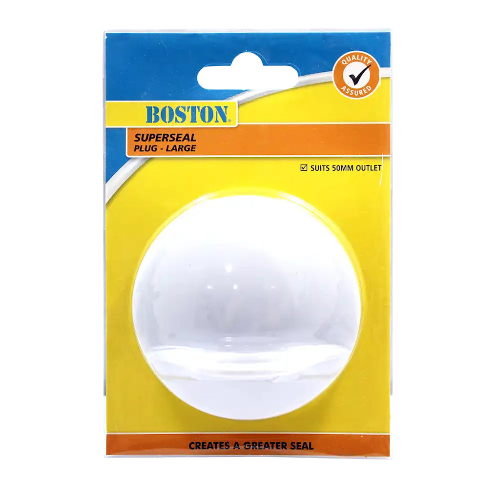 Boston Superseal White Plug Suits 50mm Outlet 220738