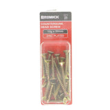 Bremick 10Gx30mm Countersunk Screw Phillips Zinc Plated 25Pcs