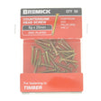 Bremick 6Gx25mm Countersunk Screw Phillips Zinc Plated 50Pcs