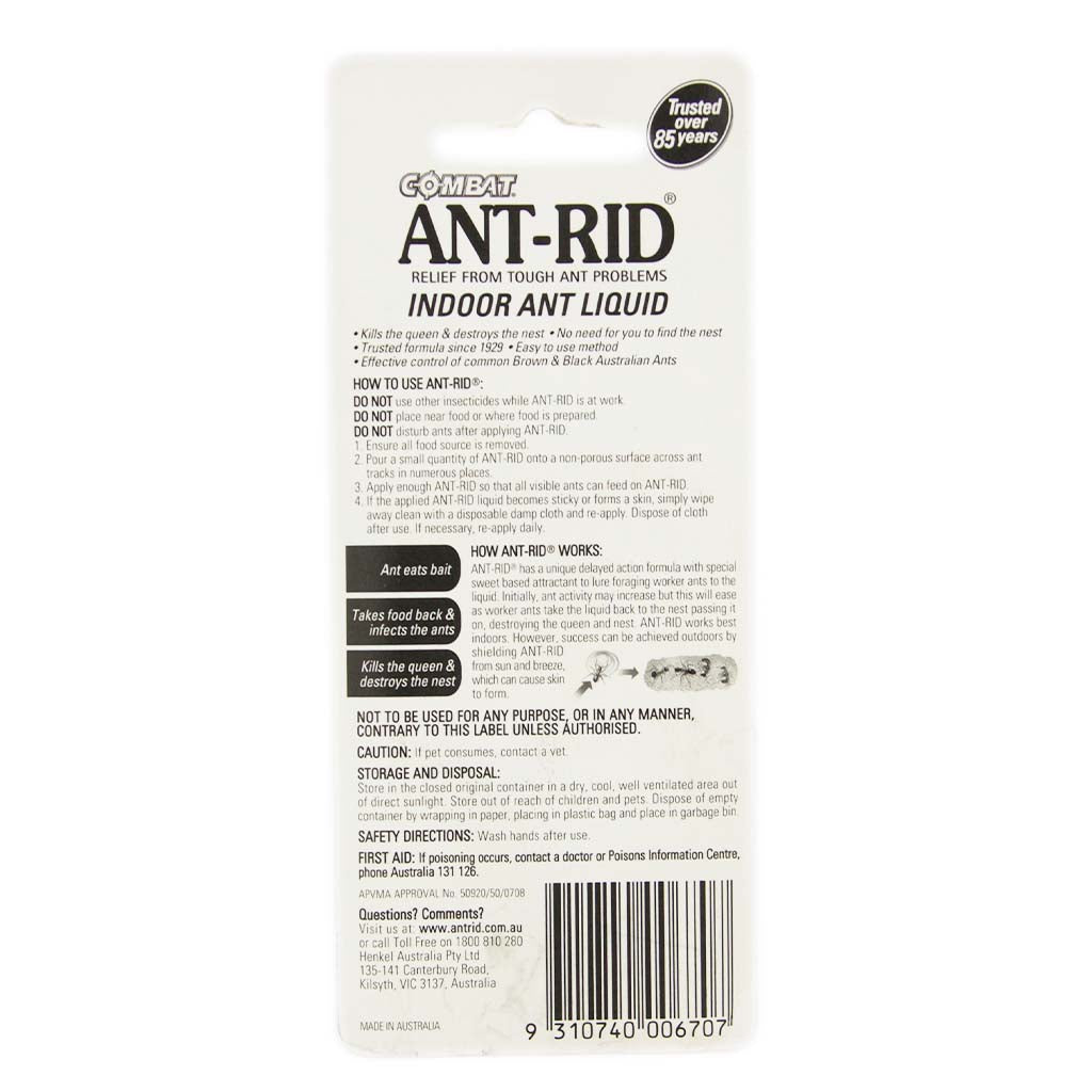 COMBAT ANT-RID Relief From Tough Ant Problems Indoor Ant Liquid 726415