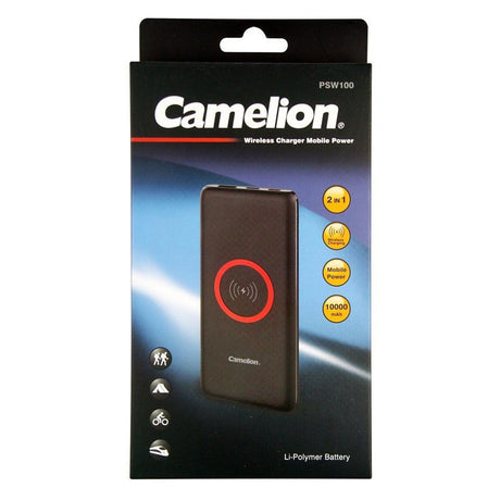 Camelion Power Bank 10000mAh Qi Wireless Charger PSW100-HCB