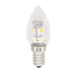 Candle LED Light Bulb E12 240V 1W 60mm W/W Clear