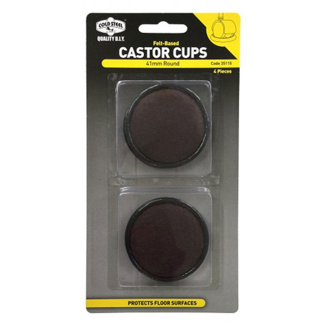 Cold Steel Castor Cup Felt Based 41mm 4Pcs 35115