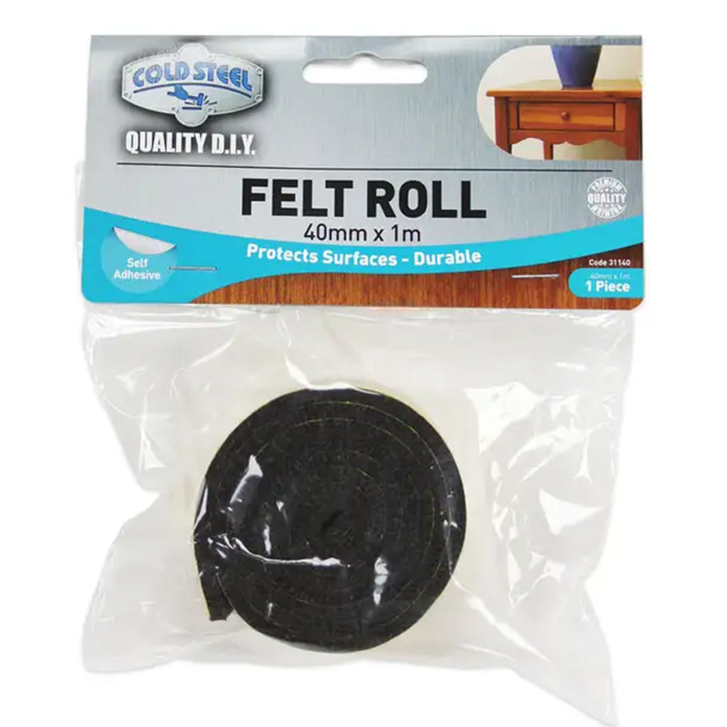 Cold Steel Felt Roll Dark Brown 40mmX1m 31140