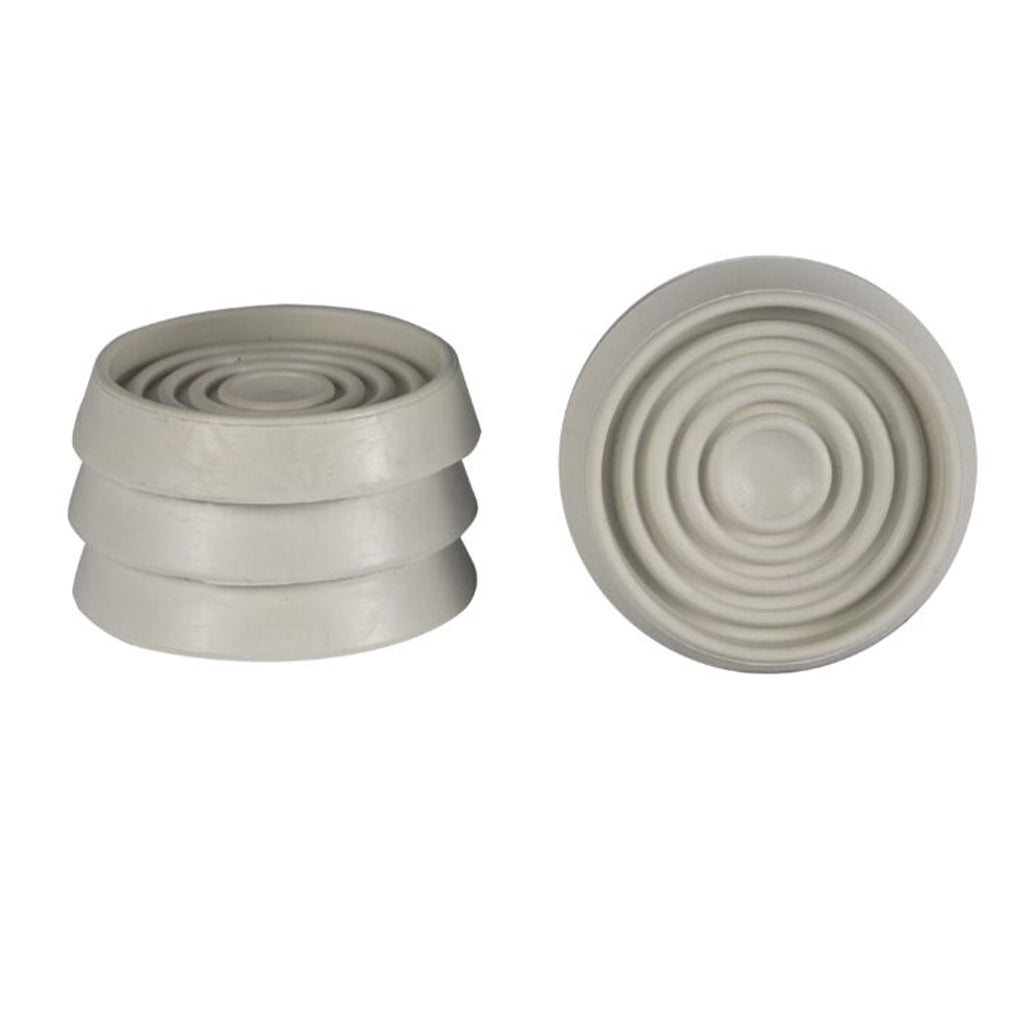 Cold Steel Round Rubber Castor Cups Ivory 50mm 35125