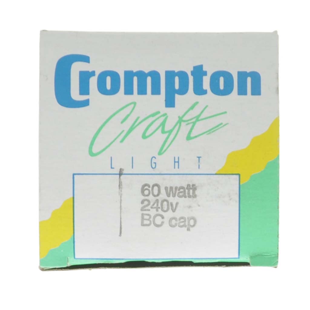 Crompton Craft Light Bulb B22 240V 60W Daylight Blue 11019