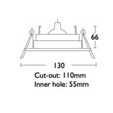 Crompton DL312 Fixed Downlight 19829