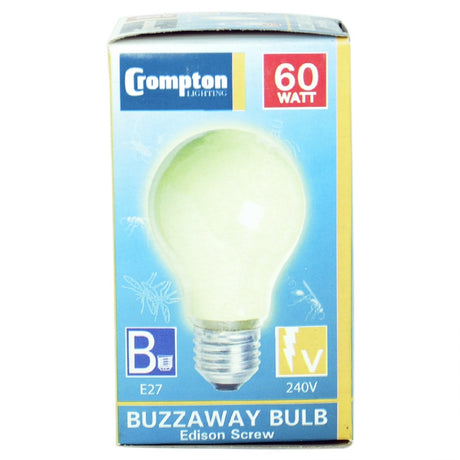 Crompton GLS Buzzaway Insect Stopper Light Bulb E27 240V 60W 11070