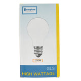 Crompton GLS High Wattage Incandescent Light Bulb E27 240V 150W Pearl 10020