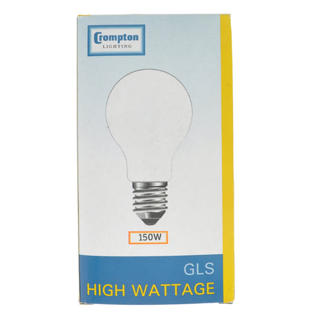 Crompton GLS High Wattage Incandescent Light Bulb E27 240V 150W Pearl 10020