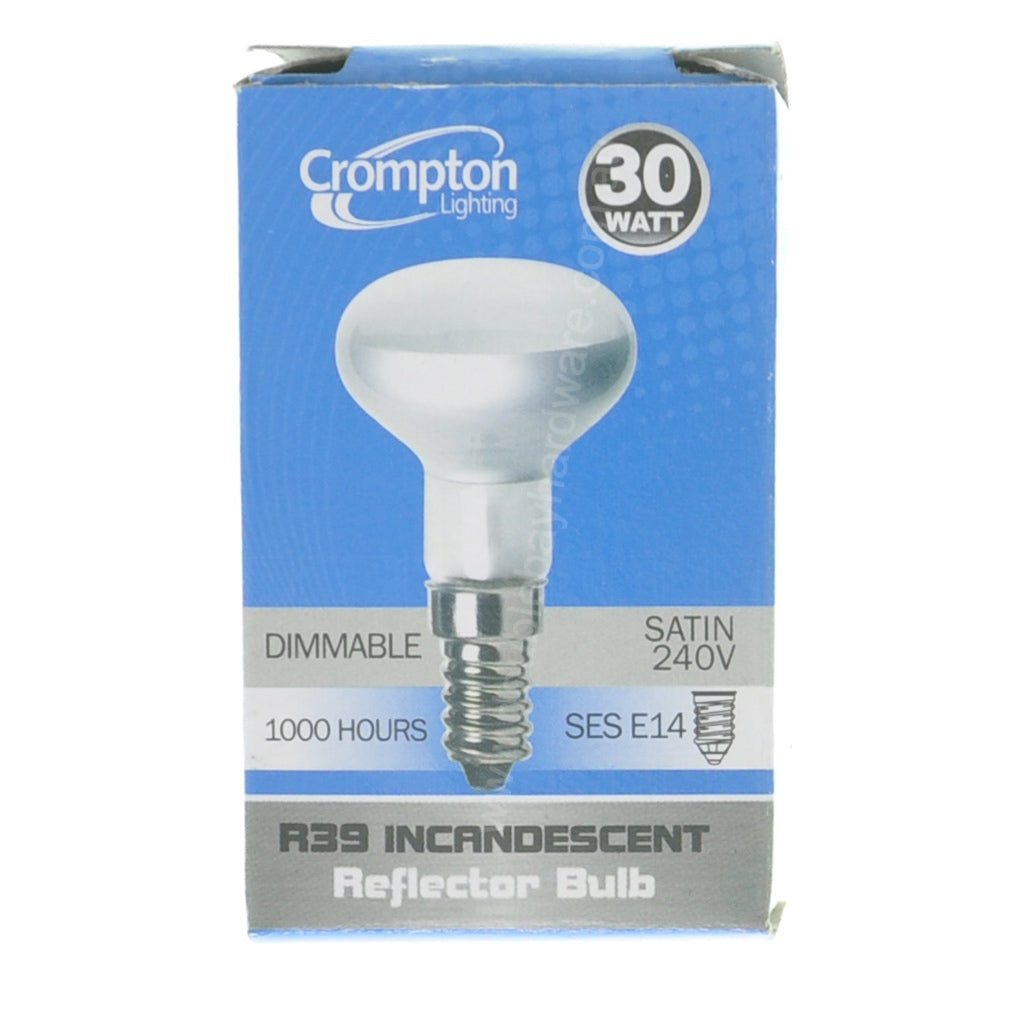 Crompton R39 Reflector Incandescent Light Bulb E14 240V 30W 17734