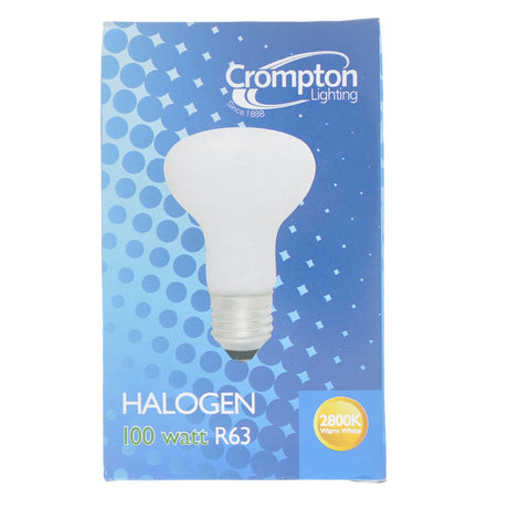 Crompton R63 Mushroom Halogen Light Bulb E27 240V 100W Opal 26103