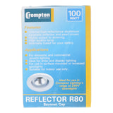 Crompton R80 Reflector Incandescent Light Bulb B22 240V 100W 10072