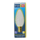 Crompton Twist Candle Incandescent Light Bulb B15 240V 60W Pearl 10213