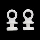 Curtain Pulley Hook For Curtain Track Plastic White 10Pcs