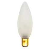 DAZENO Candle Incandescent Light Bulb BA15d 260V 25W Frosted