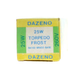 DAZENO Candle Incandescent Light Bulb BA15d 260V 25W Frosted