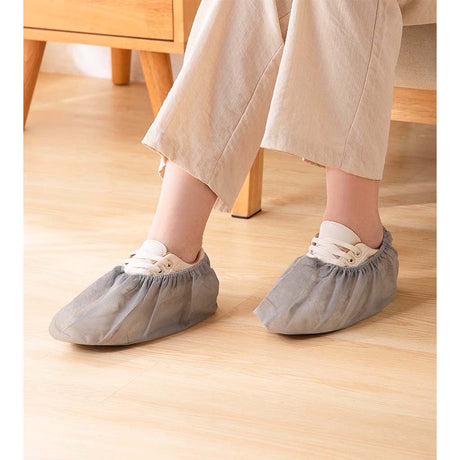 Disposable Non Woven Shoe Cover Grey 100Pcs