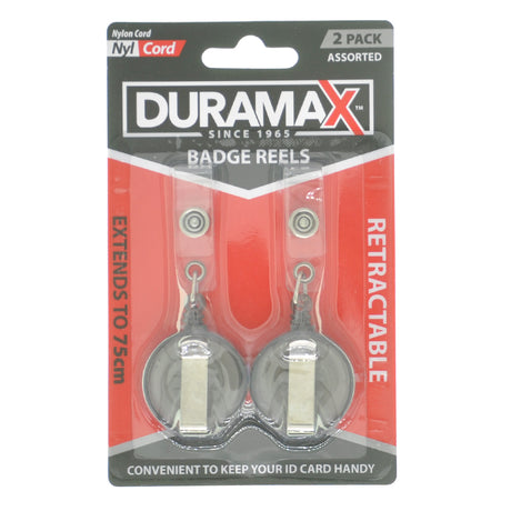 Duramax Retractable Badge Reels Extends 75cm HAR-583