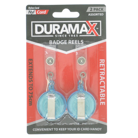 Duramax Retractable Badge Reels Extends 75cm HAR-583