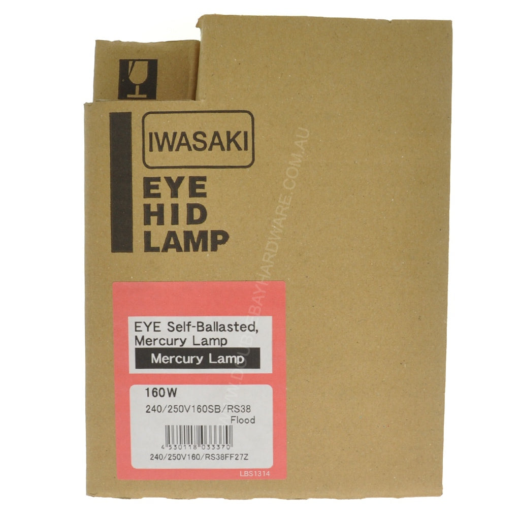 EYE Self-Ballasted Mercury HID Lamp E27 240V 160W R120