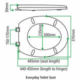 FIX-A-LOO Everyday Toilet Seat White 235770