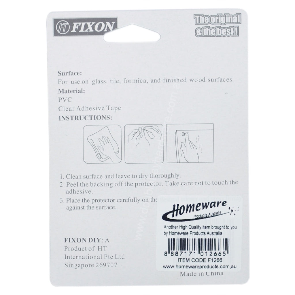 FIXON Clear Half-Round Adhesive Protector 10mm F1266