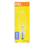 FSL Candle Incandescent Light Bulb E14 240V 55W Clear 2123