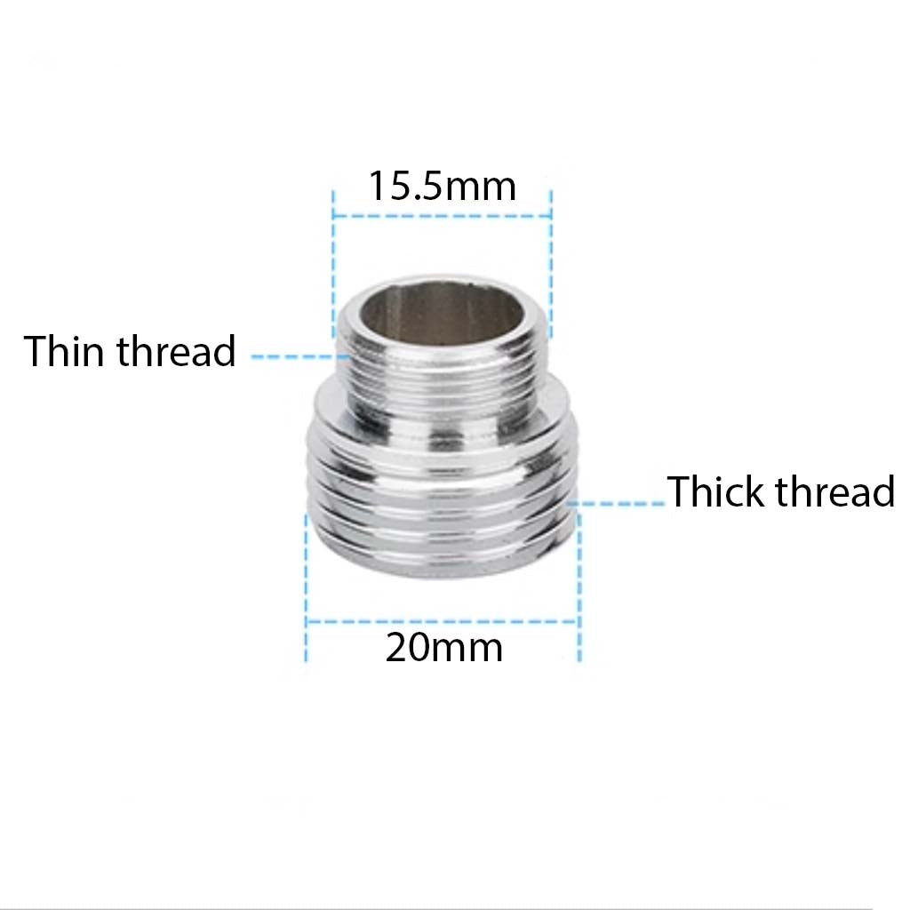 Faucet Tap Adapter For Connect Shower Hose to 15.5mm Female Thread Tap