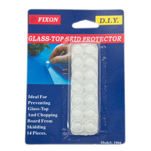 Fixon 12mm Glass-Top Skid Protector 14 Pieces 1066