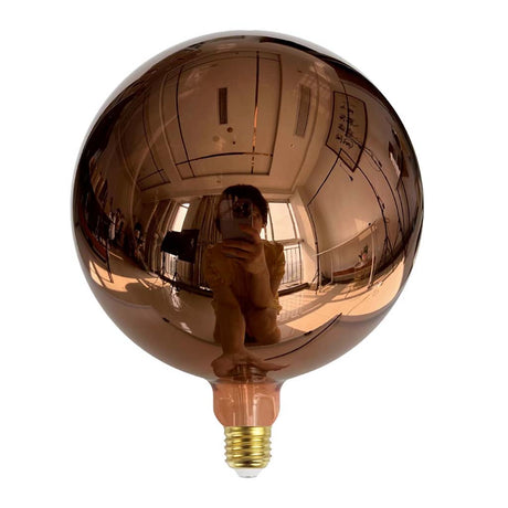 G200 Mega Size Filament Spherical LED Light Bulb E27 240V 4W W/W Bronze