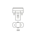 OSRAM DULUX S Compact Fluorescent Light Bulb G23 9W/840