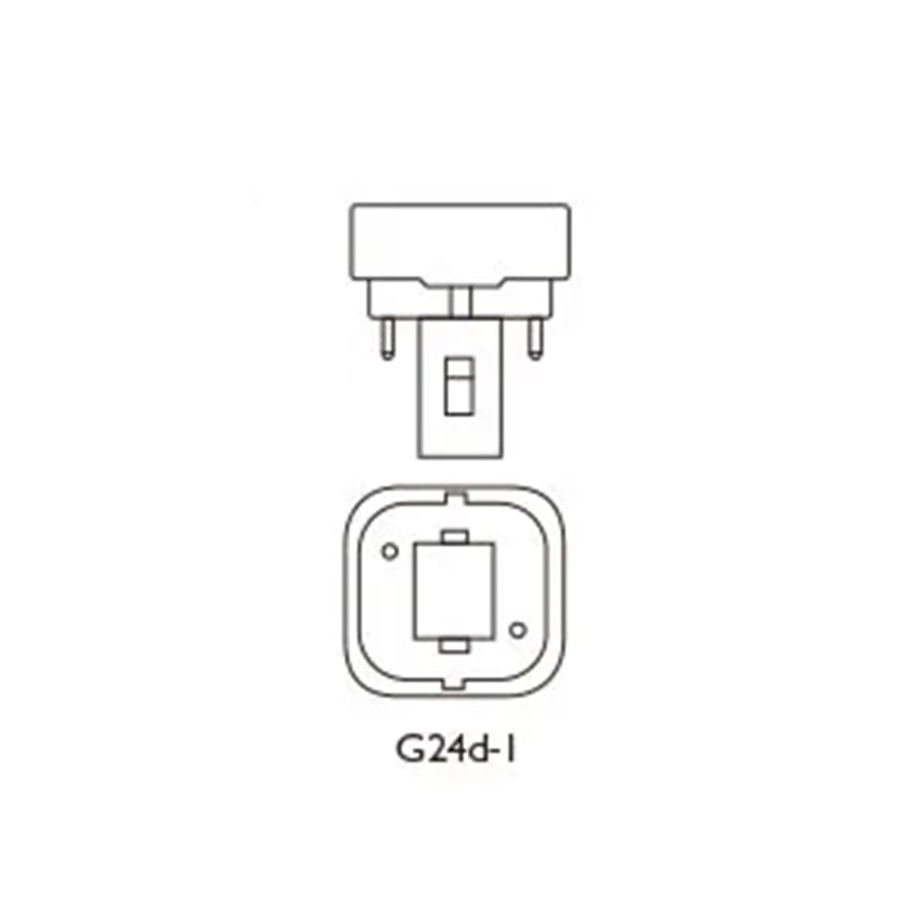 OSRAM Dulux D Compact Fluorescent Light Bulb G24d-1 13W/840