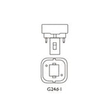 OSRAM Dulux D Compact Fluorescent Light Bulb G24d-1 13W/840