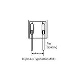 OSRAM Bi-Pin Halogen Light Bulb G4 6V 10W Clear 64410